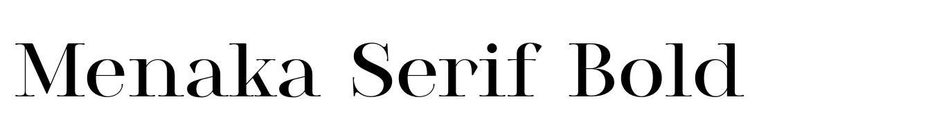 Menaka Serif Bold
